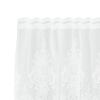 vidaXL Lace Curtain with Curtains Floral White 245 x 750 cm Polyester