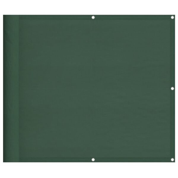 vidaXL Balcony Screen Dark Green 90x800 cm 100% Polyester Oxford