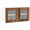 vidaXL Hanging Cabinet with Storage Old Wood and White 80 x 31 x 40 cm