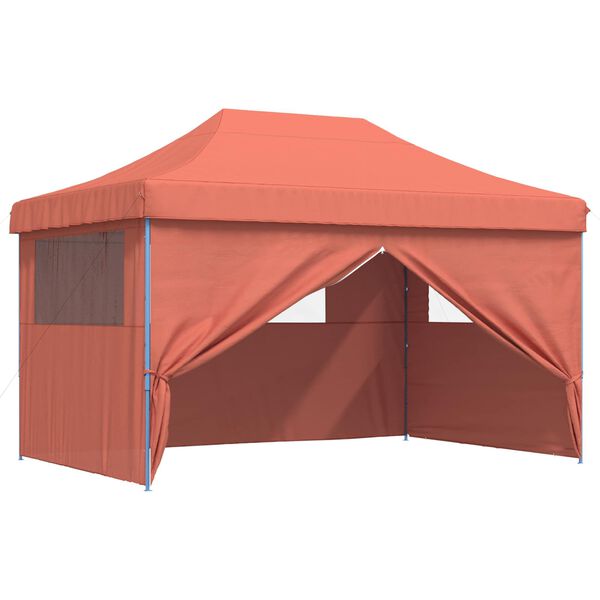 vidaXL Party Tent Folding Terracotta 292 x 440 x 315 cm Oxford Fabric