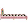 vidaXL Children's Bed Frame with Headboard Pink 80 x 200 cm Velvet