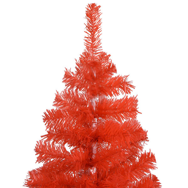 vidaXL Artificial Pre-lit Christmas Tree with Ball Set Red 150 cm PVC