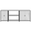 vidaXL Kitchen Storage Set with Shelf 3 pcs Silver Galvanised Steel