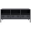 vidaXL TV Cabinet Anthracite 101.5x39x43.5 cm Cold-rolled Steel