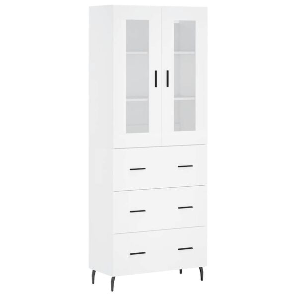 vidaXL Highboard White 69.5x34x180 cm Engineered Wood