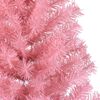 vidaXL Artificial Pre-lit Christmas Tree with 300 LEDs Pink 180 cm PVC