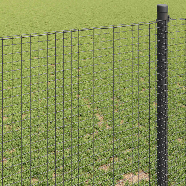 vidaXL Welded Wire Fence Grey 1.2 x 25 m