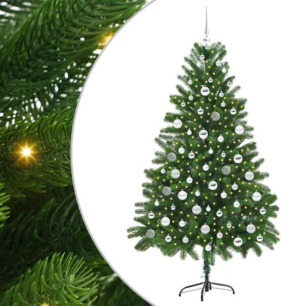 vidaXL Christmas Tree with 300 LEDs with Stand Green 180 cm PE