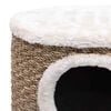 vidaXL Cat House with Wooden Legs 41 cm Seagrass
