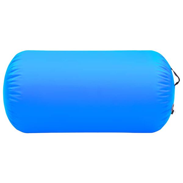 vidaXL Inflatable Gymnastic Roll with Pump 120x90 cm PVC Blue