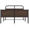 vidaXL Bed Frame without Mattress 120x200 cm Brown Oak Engineered Wood