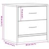 vidaXL Bedside Cabinets 2 pcs Artisian Oak 40x30x40 cm Engineered Wood