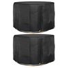 vidaXL Garden Furniture Covers 2 pcs 6 Eyelets &Oslash;125x75 cm Round