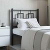vidaXL Metal Replace Headboard Black 75 cm