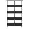 vidaXL Bookshelf Black Oak 82 x 32 x 144.5 cm Engineered Wood