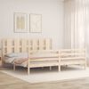 vidaXL Bed Frame without Mattress Super King Size Solid Wood