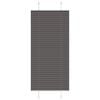 vidaXL Pleated Blind Black 60x150 cm Fabric Width 59.4 cm Polyester