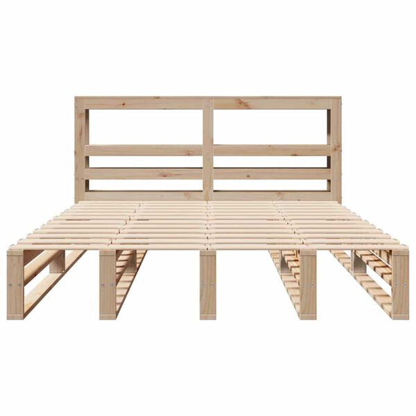 vidaXL Bed Frame without Mattress 160x200 cm Solid Wood Pine