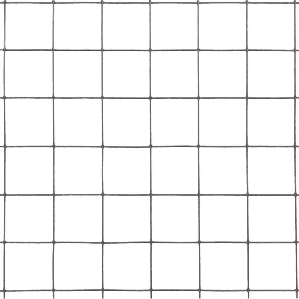 vidaXL Chicken Wire Fence Steel with PVC Coating 10x1.5 m Grey