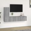 vidaXL 3 Piece TV Cabinet Set Grey Sonoma Engineered Wood