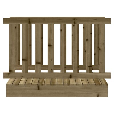 vidaXL Play Bridge 45x107.5x79 cm Impregnated Wood Pine