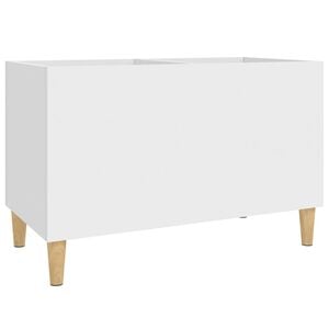 vidaXL Record Cabinet White 74,5x38x48 cm Engineered Wood