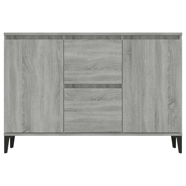 vidaXL Sideboard Grey Sonoma 102x35x70 cm Engineered Wood