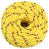 vidaXL Boat Rope Yellow 20 mm 25 m Polypropylene