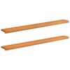 vidaXL Window Sills 2 pcs Light Brown 160 x 15 x 2 cm Solid Beech Wood