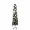 vidaXL Artificial Christmas Tree with 300 LEDs with Stand Green 210 cm