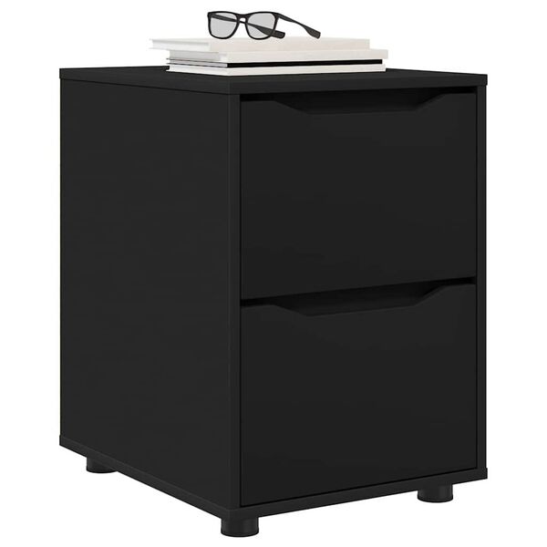 vidaXL Storage Cabinet Black 40 x 48 x 57 cm Engineered Wood