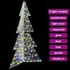 vidaXL Christmas Tree with 240 LEDs Multicolour 180 cm Acrylic