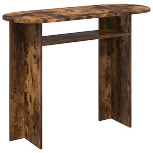 vidaXL Console Table Smoked Oak 100 x 39.5 x 75 cm Engineered Wood