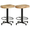 vidaXL Bar Stools 2 pcs 52 cm Solid Mango Wood