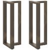vidaXL Bar Table Legs T-Shaped&nbsp;2 pcs Black 50x35x(100-101) cm Steel