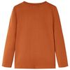 Kids' T-shirt with Long Sleeves Burnt Orange 104