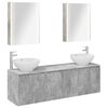 vidaXL Bathroom Cabinet Set 5 pcs Concrete Grey Engineered Wood