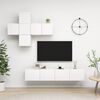 vidaXL 7 Piece TV Cabinet Set White Engineered Wood