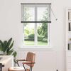 vidaXL Window Blind with Curtains Manual Dark grey Aluminium