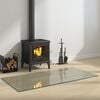 vidaXL Fireplace Glass Plate Rectangular 120x60 cm