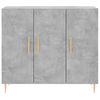 vidaXL Sideboard Concrete Grey 90x34x80 cm Engineered Wood