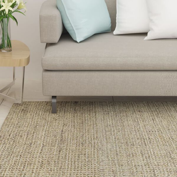 vidaXL Rug Natural Sisal 66x350 cm Green