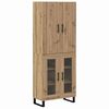 vidaXL Highboard 2 pcs Artisan Oak 69.5 x 34 x 180 cm