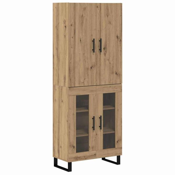 vidaXL Highboard 2 pcs Artisan Oak 69.5 x 34 x 180 cm