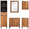 vidaXL Bathroom Sets 5 pcs Acacia Brown Winish Solid Mango Wood
