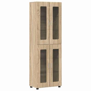 vidaXL Highboard FLORIN Sonoma Oak 60 x 35 x 182 cm Engineered Wood