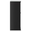 vidaXL Bathroom Wall Cabinet BERG Black 40x27x71.5 cm Solid Wood Pine