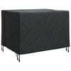 vidaXL Furniture Cover Plain Black 110 x 84 x 70 cm 420D Oxford Fabric