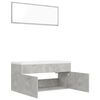 vidaXL Bathroom Furniture Set Concrete Grey Engineered Wood