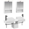 vidaXL Bathroom Cabinet Set 5 pcs White Engineered Wood